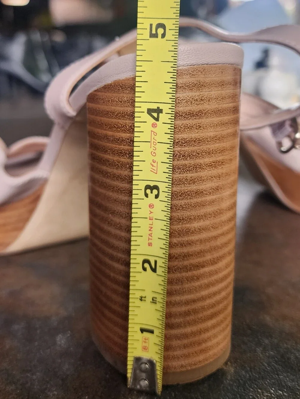 kate spade Blush Neutral Platform Block Heel Sandals